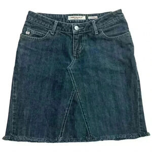 Miss Sixty Extra Low Ty Italian Midi Jean Skirt